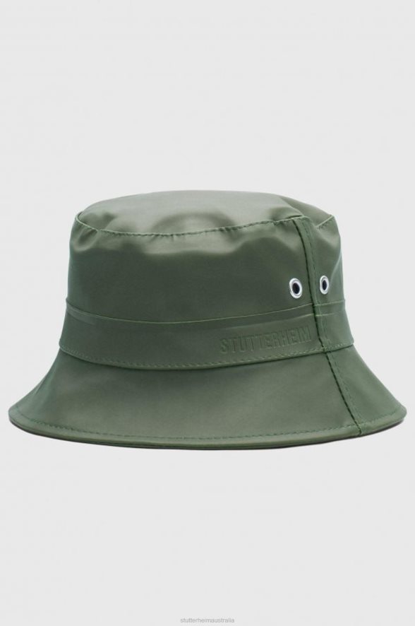 accessories_beckholmen_bucket_hat_green_stutterheim_unisex_0v8x351.jpg Accessories Beckholmen Bucket Hat Green Stutterheim Unisex 0V8X351 - Image 1