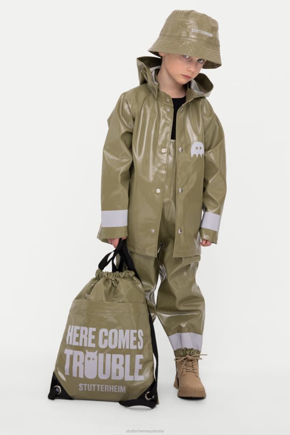 Accessories Skarholmen Mini Opal Bucket Hat Aloe Stutterheim Kids 0V8X420 - Image 1