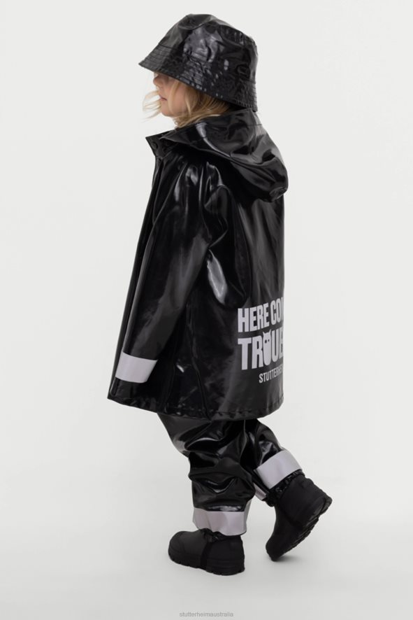 Accessories Skarholmen Mini Opal Bucket Hat Black Stutterheim Kids 0V8X419 - Image 1