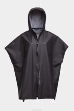 Clothing Lomma Lightweight Zip Poncho Black Stutterheim Women 0V8X82 - Image 4