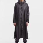 Clothing Mosebacke Long Lightweight Zip Raincoat Black Stutterheim Women 0V8X9