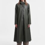 Clothing Mosebacke Long Lightweight Zip Raincoat Green Stutterheim Women 0V8X8