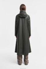 Clothing Mosebacke Long Lightweight Zip Raincoat Green Stutterheim Women 0V8X8 - Image 3