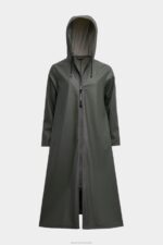Clothing Mosebacke Long Lightweight Zip Raincoat Green Stutterheim Women 0V8X8 - Image 4