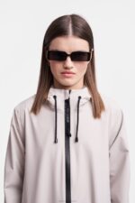 Clothing Mosebacke Long Lightweight Zip Raincoat Light Sand Stutterheim Women 0V8X11 - Image 7