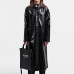 Clothing Mosebacke Long Print Opal Raincoat Black Stutterheim Women 0V8X68