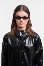 Clothing Mosebacke Long Print Opal Raincoat Black Stutterheim Women 0V8X68 - Image 4