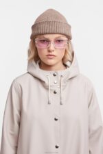 Clothing Mosebacke Long Print Raincoat Light Sand Stutterheim Women 0V8X74 - Image 7