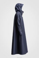 Clothing Mosebacke Long Print Raincoat Navy Stutterheim Women 0V8X72 - Image 5