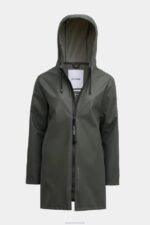 Clothing Stockholm Lightweight Zip Raincoat Green Stutterheim Men 0V8X96 - Image 4