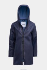 Clothing Stockholm Lightweight Zip Raincoat Navy Stutterheim Men 0V8X94 - Image 4