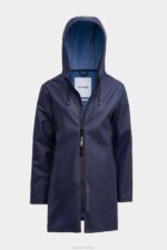 Clothing Stockholm Lightweight ZipRaincoat Navy Stutterheim Women 0V8X12 - Image 4