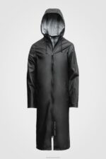 Clothing Stockholm Long Lightweight Zip Raincoat Black Stutterheim Men 0V8X212 - Image 4