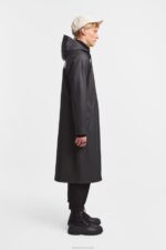 Clothing Stockholm Long Print Raincoat Black Stutterheim Men 0V8X103 - Image 2