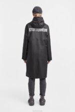 Clothing Stockholm Long Print Raincoat Black Stutterheim Men 0V8X103 - Image 8