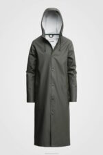 Clothing Stockholm Long Print Raincoat Green Stutterheim Men 0V8X102 - Image 6