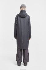 Clothing Stockholm Long Raincoat Charcoal Stutterheim Women 0V8X49 - Image 4