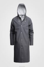 Clothing Stockholm Long Raincoat Charcoal Stutterheim Women 0V8X49 - Image 5