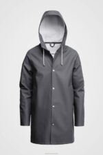 Clothing Stockholm Raincoat Charcoal Stutterheim Men 0V8X129 - Image 4