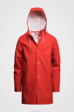 Clothing Stockholm Raincoat Red Stutterheim Men 0V8X210 - Image 4