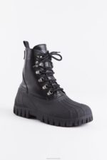 Footwear Patrol Boot Leather Black Stutterheim Unisex 0V8X165 - Image 4