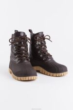 Footwear Patrol Boot Leather Coffee Stutterheim Unisex 0V8X163 - Image 3