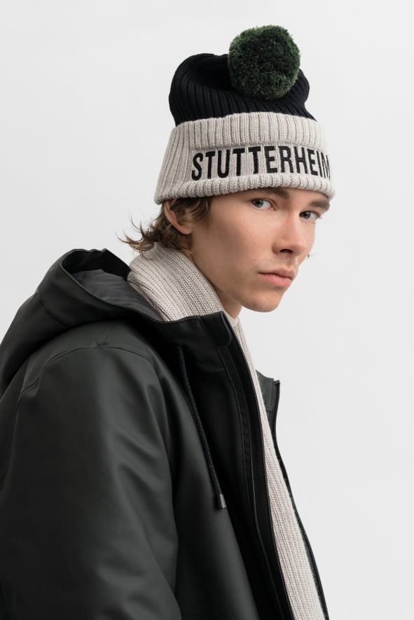 Accessories April Beanie Light Sand/Black Stutterheim Unisex 0V8X363