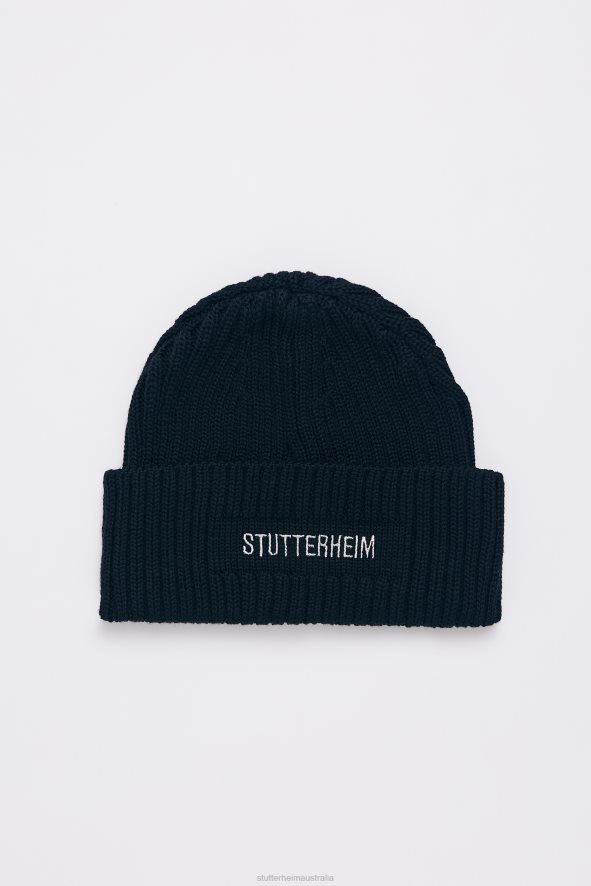 Accessories Logo Beanie Navy Stutterheim Unisex 0V8X370