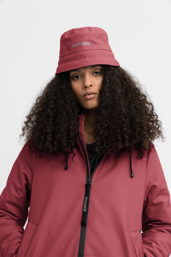 Accessories Skarholmen Puffer Bucket Hat Burgundy Stutterheim Unisex 0V8X412