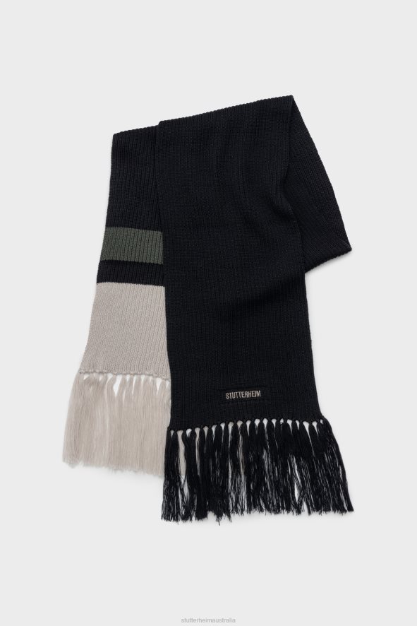 Accessories Fringe Scarf Black Stutterheim Unisex 0V8X374