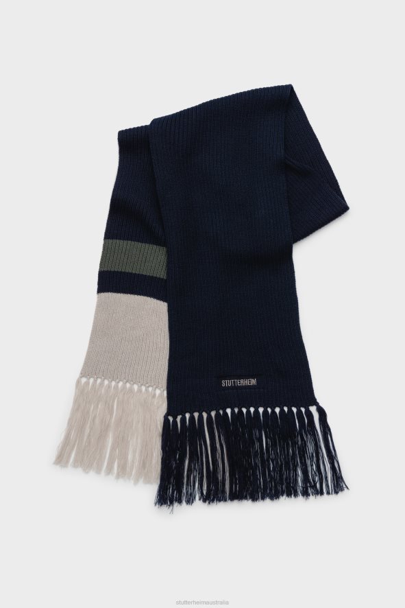 Accessories Fringe Scarf Navy Stutterheim Unisex 0V8X377