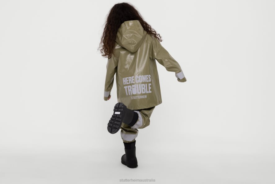 Clothing Mosebacke Mini Opal Kids Raincoat Aloe Stutterheim Kids 0V8X338