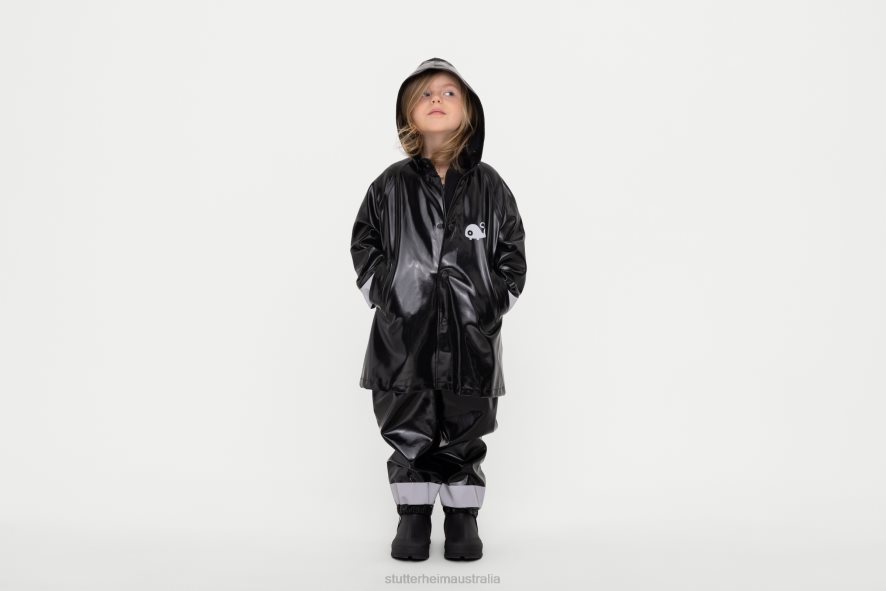 Clothing Mosebacke Mini Opal Kids Raincoat Black Stutterheim Kids 0V8X339