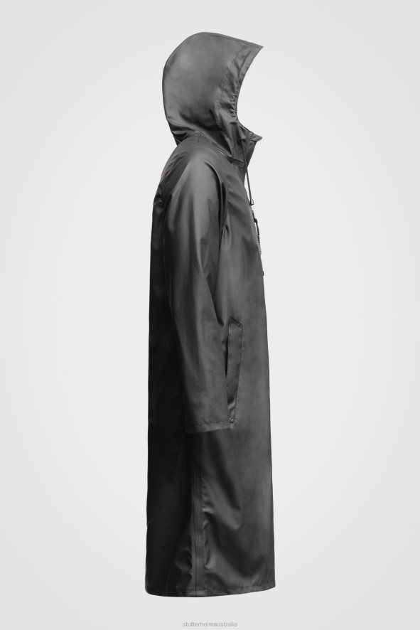 Clothing Stockholm Long Lightweight Zip Raincoat Black Stutterheim Men 0V8X212