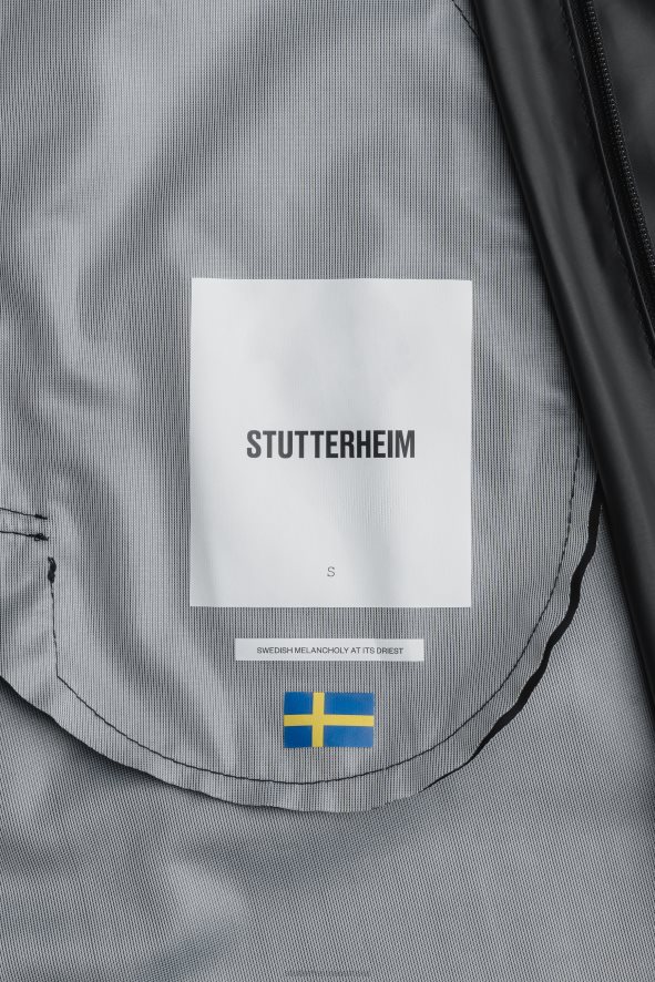 Clothing Stockholm Long Lightweight Zip Raincoat Black Stutterheim Men 0V8X212