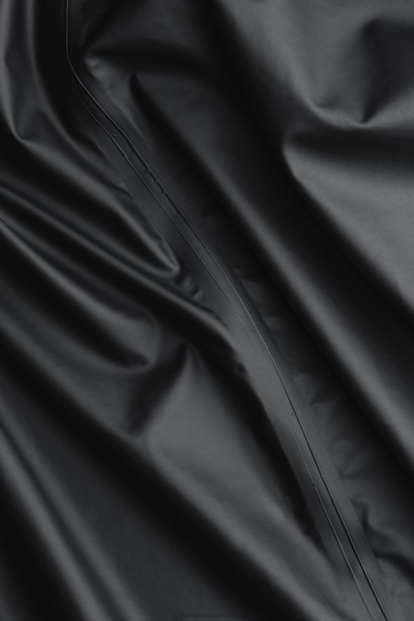Clothing Stockholm Long Lightweight Zip Raincoat Black Stutterheim Men 0V8X212