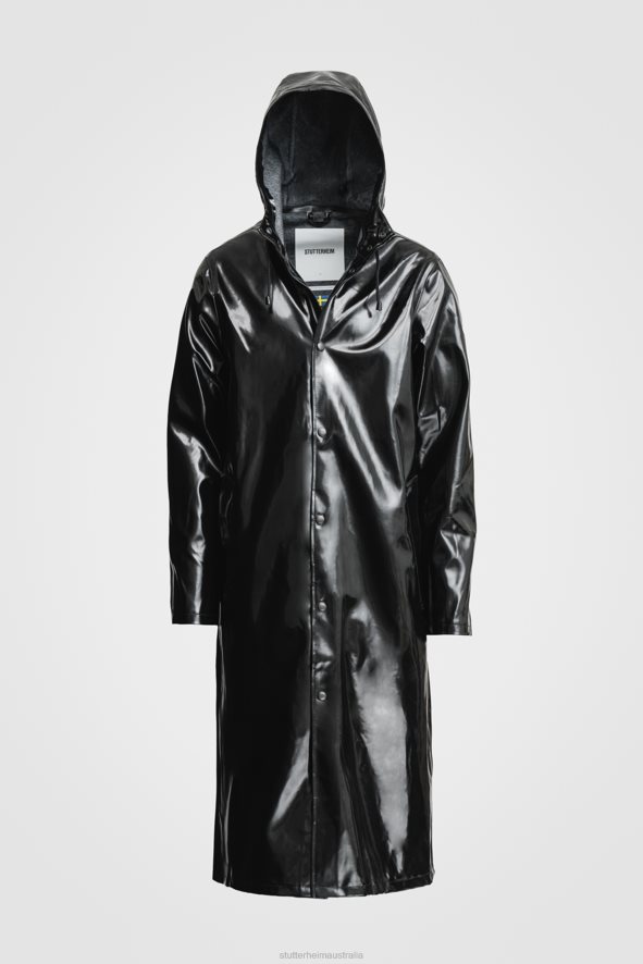 Clothing Stockholm Long Print Opal Raincoat Black Stutterheim Men 0V8X136