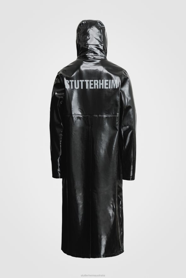 Clothing Stockholm Long Print Opal Raincoat Black Stutterheim Men 0V8X136