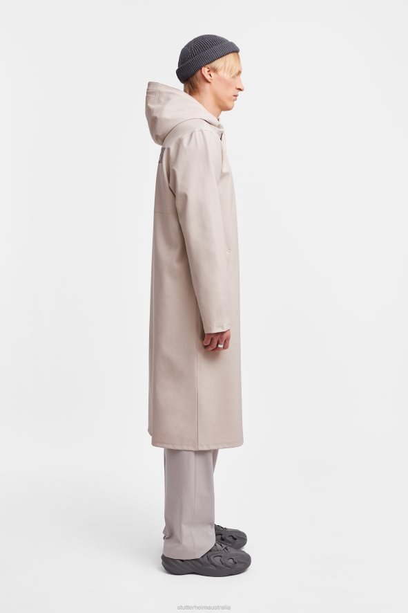 Clothing Stockholm Long Print Raincoat Light Sand Stutterheim Men 0V8X104