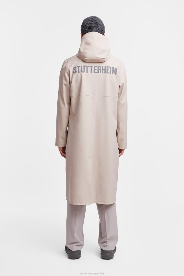 Clothing Stockholm Long Print Raincoat Light Sand Stutterheim Men 0V8X104