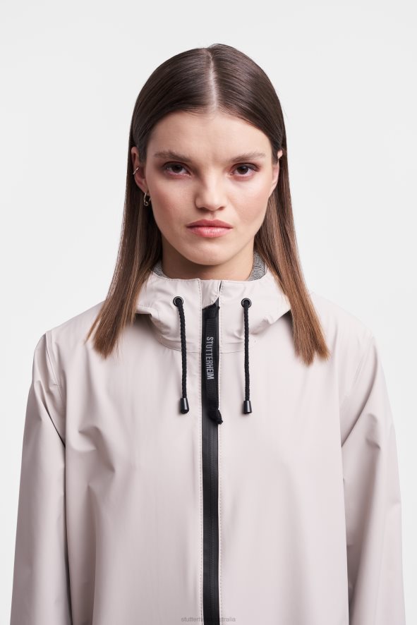 Clothing Mosebacke Lightweight Zip Raincoat Light Sand Stutterheim Women 0V8X5
