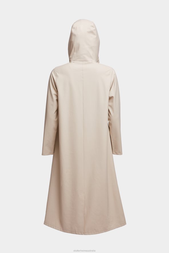 Clothing Mosebacke Long Lightweight Zip Raincoat Oyster Stutterheim Women 0V8X10