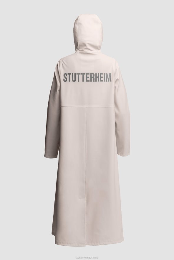 Clothing Mosebacke Long Print Raincoat Light Sand Stutterheim Women 0V8X74