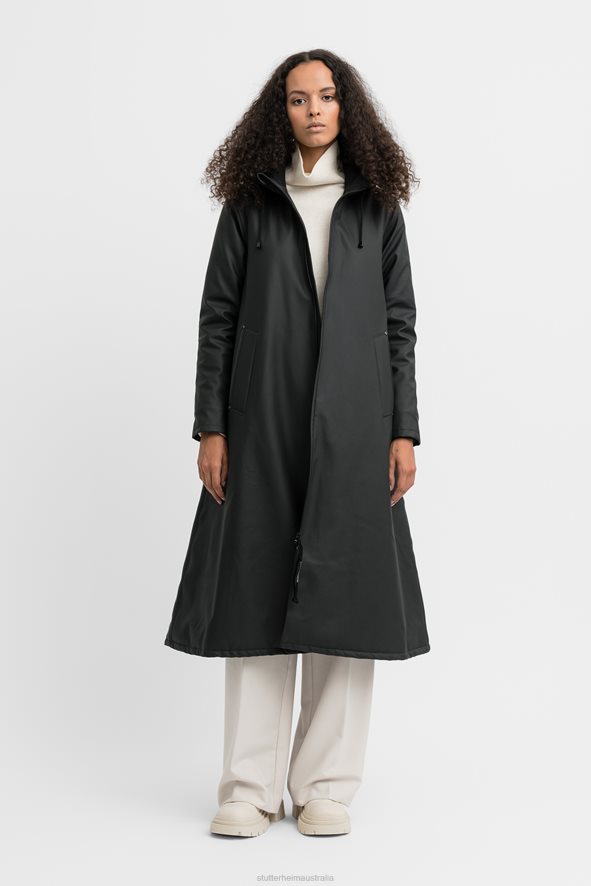 Clothing Mosebacke Long Winter Raincoat Black Stutterheim Women 0V8X204